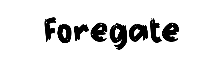 Foregate  Frei Schriftart Herunterladen