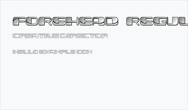 Forehead 1 Regular Business Card