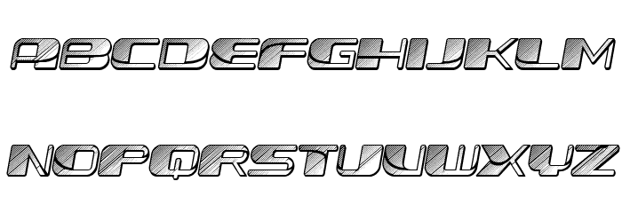 Forehead 1 Slant Font OTHER CHARS