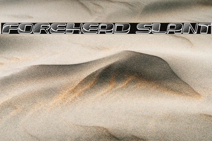 Forehead 1 Slant Example 1