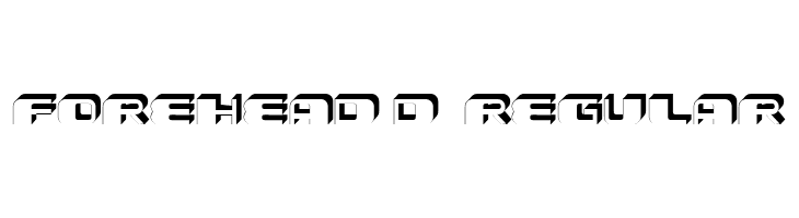 Forehead 3D 1 Regular  baixar fontes gratis