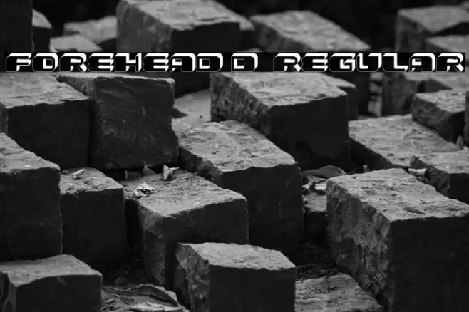 Forehead 3D 1 Regular Font examples