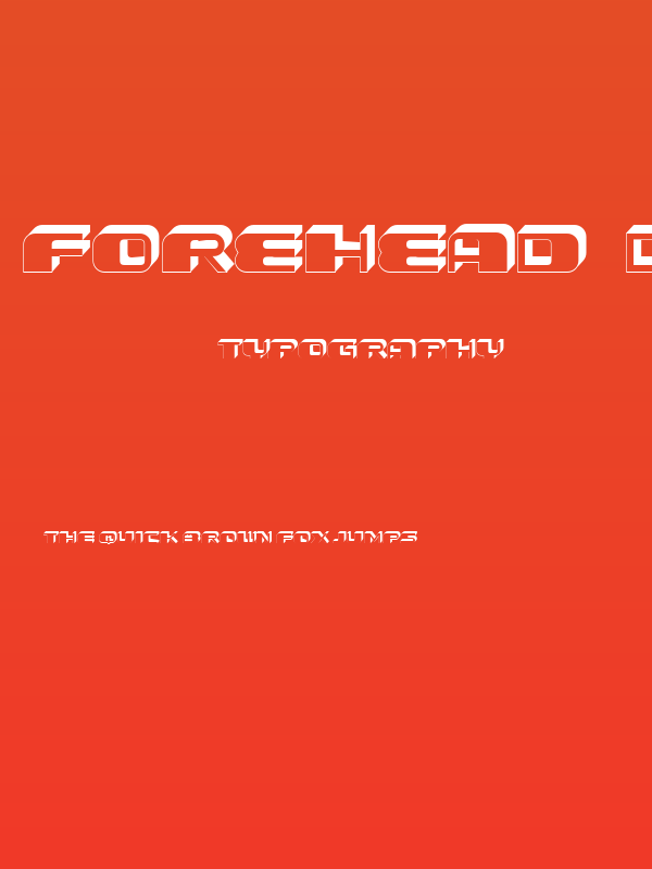 Forehead 3D 1 Regular Poster