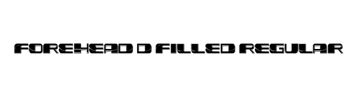 Forehead 3D Filled Regular  免费字体下载
