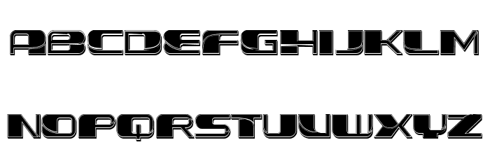 Forehead 3D Filled Regular Font OTHER CHARS