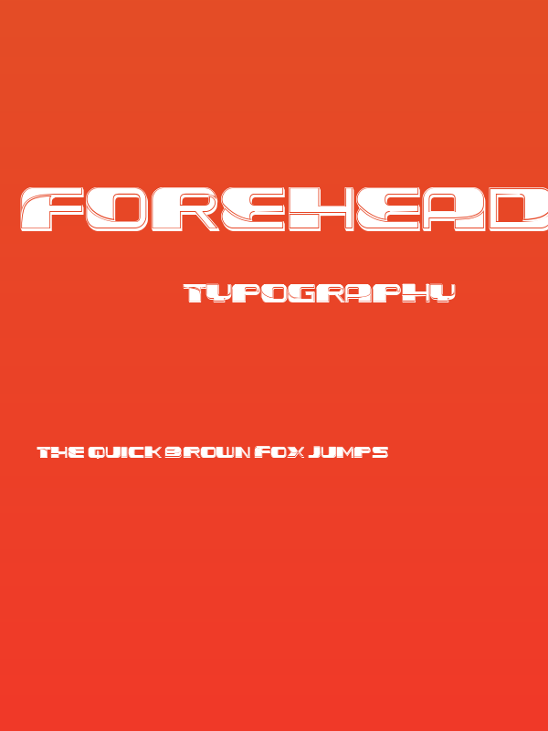 Forehead 3D Filled Regular Poster
