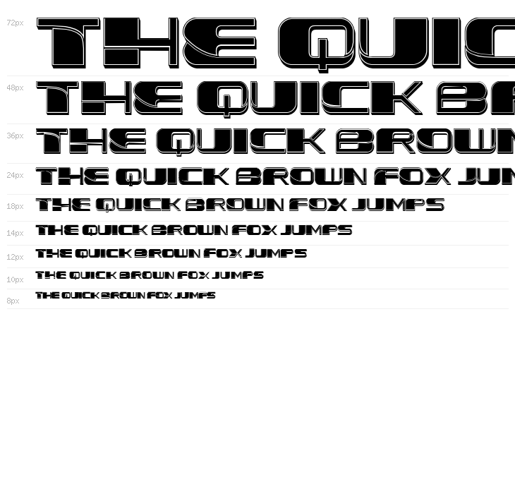 Forehead 3D Filled Regular Waterfall