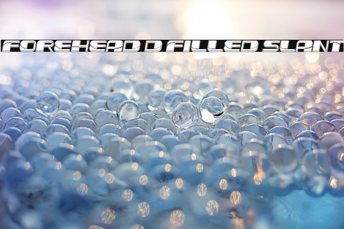 Forehead 3D Filled Slant Example 1