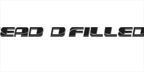 Forehead 3D Filled Slant Logo