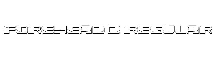 Forehead 3D Regular  Скачать бесплатные шрифты