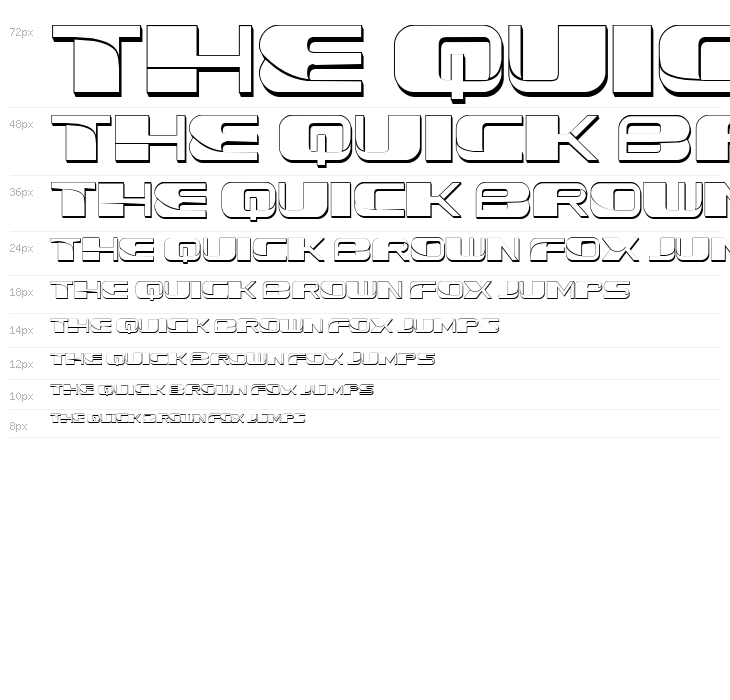 Forehead 3D Regular Waterfall