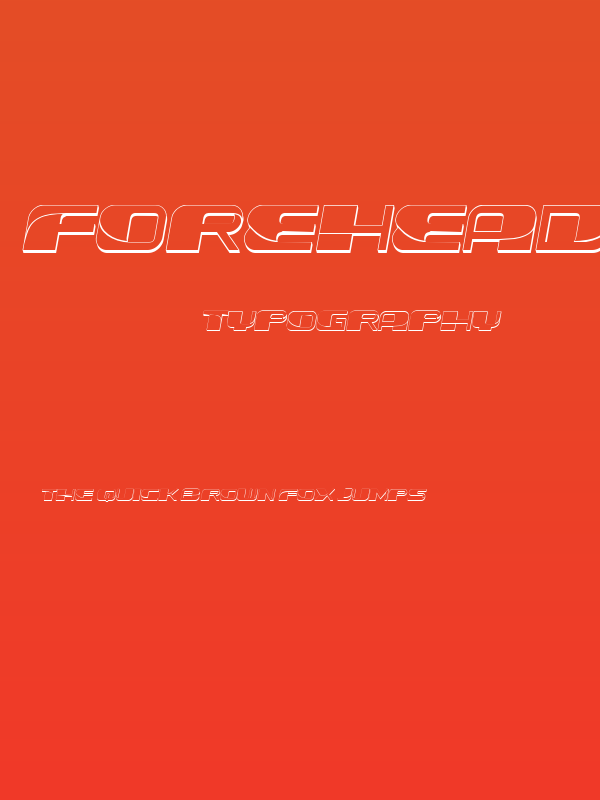 Forehead 3D Slant Poster