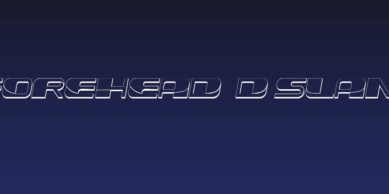 Forehead 3D Slant Social Header