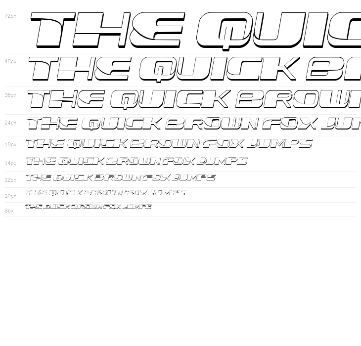 Forehead 3D Slant Waterfall