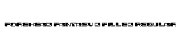 Forehead Fantasy 3D Filled Regular  フリーフォントのダウンロード