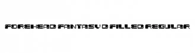 Forehead Fantasy 3D Filled Regular  Free Fonts Download