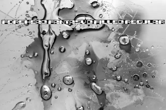 Forehead Fantasy 3D Filled Regular Font examples