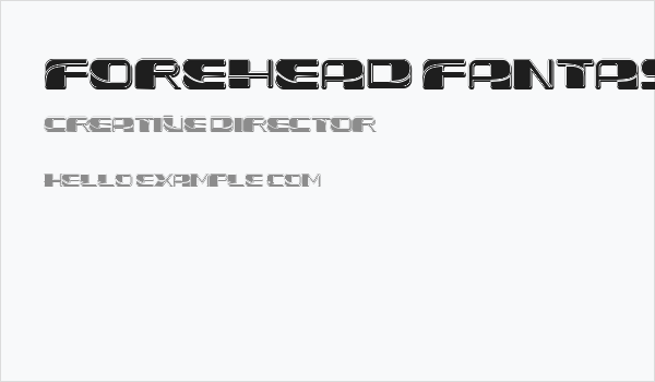 Forehead Fantasy 3D Filled Regular Business Card