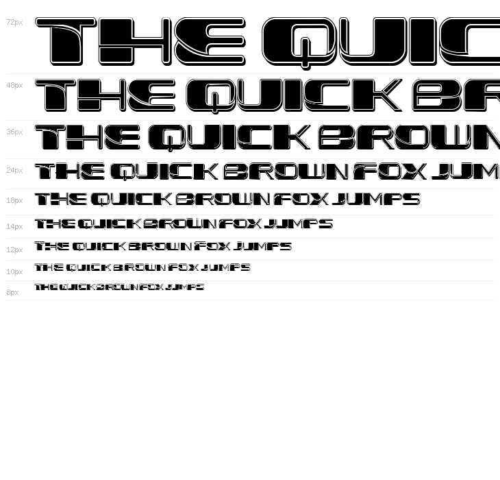 Forehead Fantasy 3D Filled Regular Waterfall