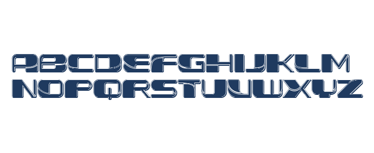 Forehead Fantasy 3D Filled Regular Lowercase