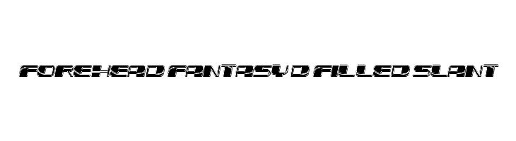 Forehead Fantasy 3D Filled Slant  font caratteri gratis