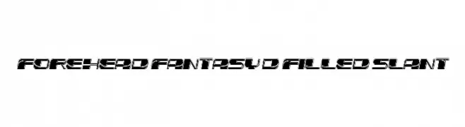 Forehead Fantasy 3D Filled Slant  नि: शुल्क फ़ॉन्ट्स डाउनलोड