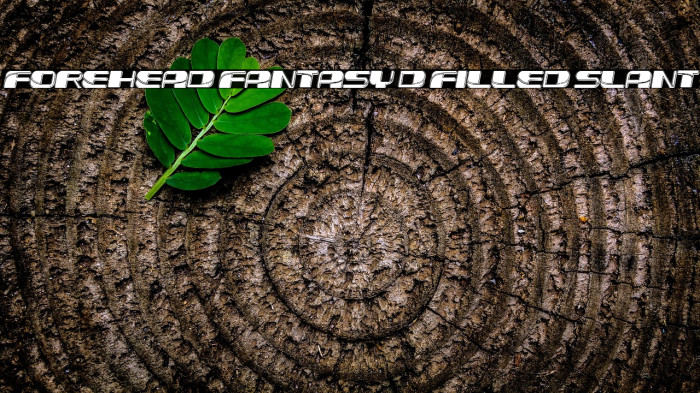 Forehead Fantasy 3D Filled Slant Example 1