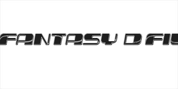 Forehead Fantasy 3D Filled Slant Logo