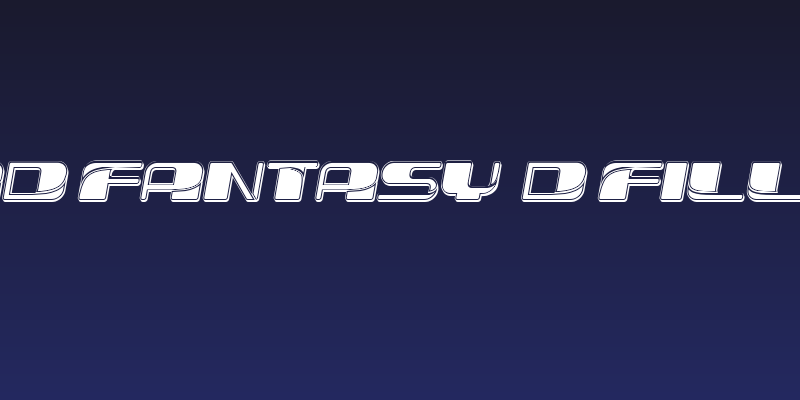 Forehead Fantasy 3D Filled Slant Social Header
