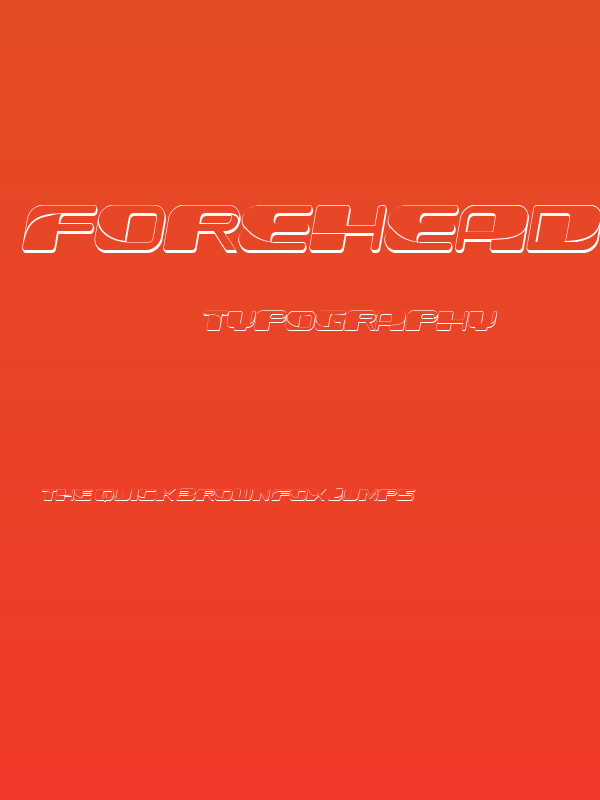 Forehead Fantasy 3D Italic Poster