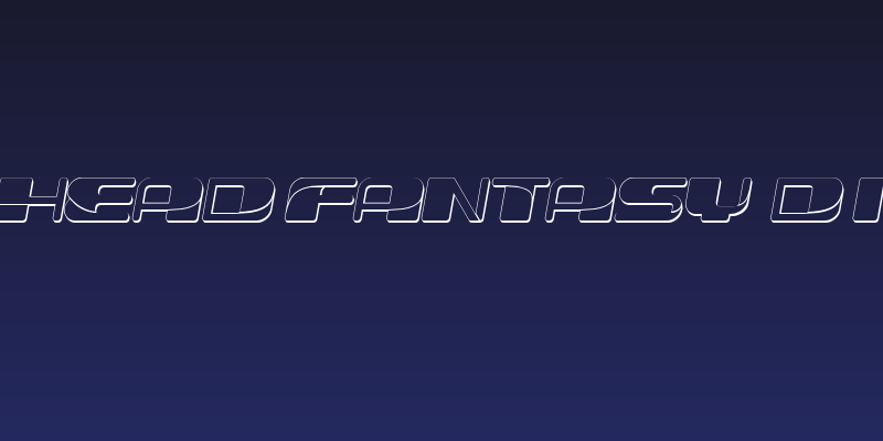 Forehead Fantasy 3D Italic Social Header