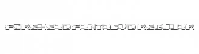 Forehead Fantasy 3D Regular  नि: शुल्क फ़ॉन्ट्स डाउनलोड