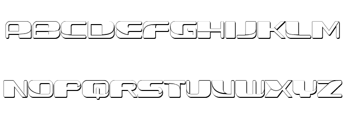 Forehead Fantasy 3D Regular Font OTHER CHARS
