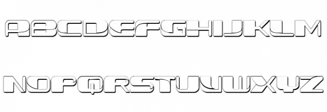 Forehead Fantasy 3D Regular 字体 大写
