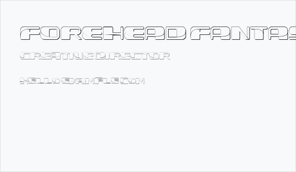 Forehead Fantasy 3D Regular Business Card