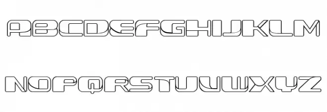 Forehead Fantasy Outline Regular Шрифта ВЕРХНИЙ