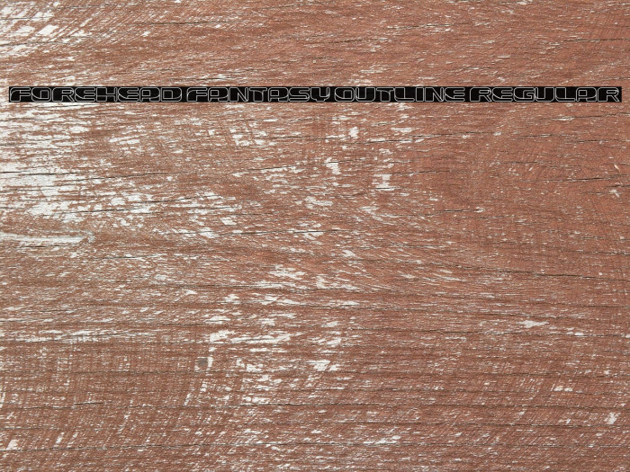 Forehead Fantasy Outline Regular Example 1