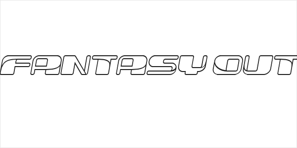 Forehead Fantasy Outline Slant Logo