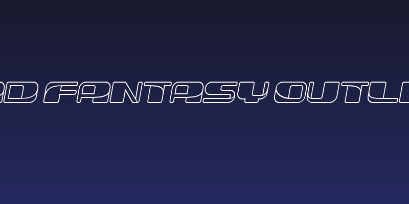 Forehead Fantasy Outline Slant Social Header
