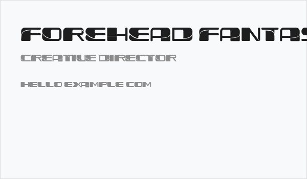 Forehead Fantasy Round Regular Business Card
