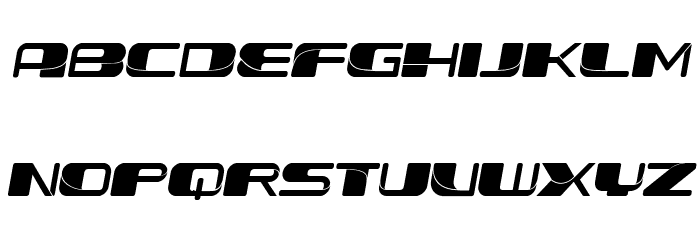 Forehead Fantasy Round Slant Font LOWERCASE