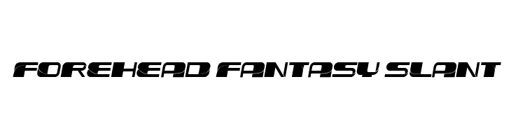 Forehead Fantasy Slant  لخطوط تنزيل