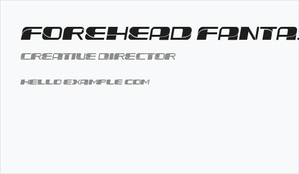 Forehead Fantasy Slant Business Card