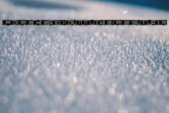 Forehead Outline Regular Example 1