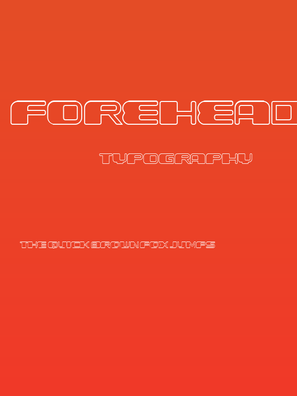 Forehead Outline Regular Poster