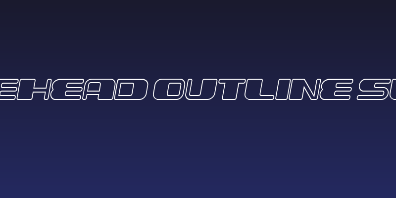 Forehead Outline Slant Social Header