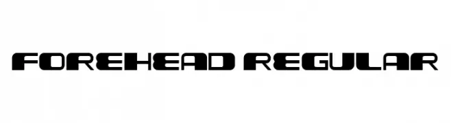 Forehead Regular  नि: शुल्क फ़ॉन्ट्स डाउनलोड