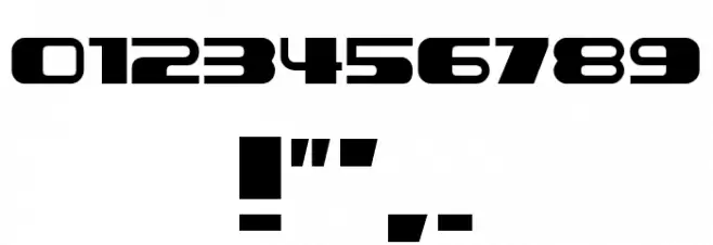 Forehead Regular Font OTHER CHARS