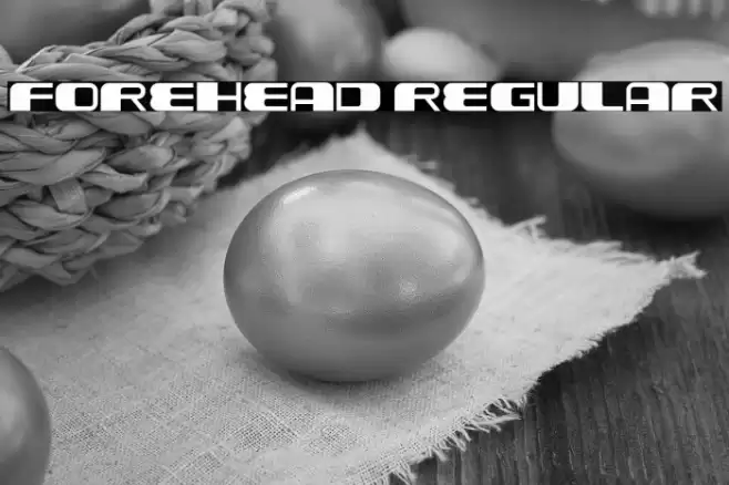 Forehead Regular Font examples