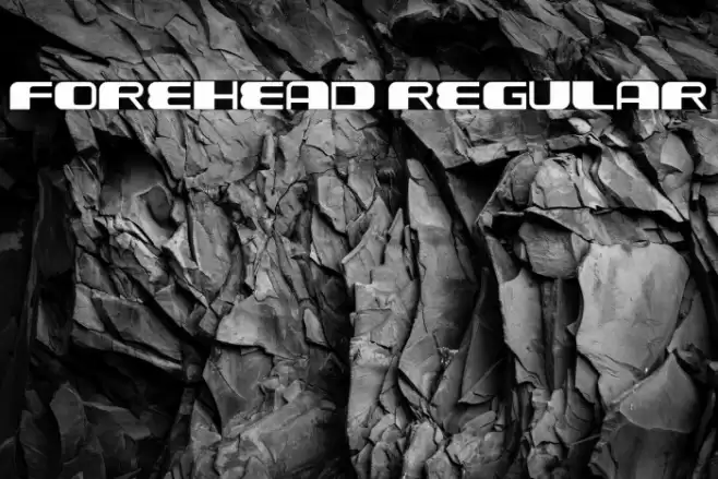 Forehead Regular Font examples